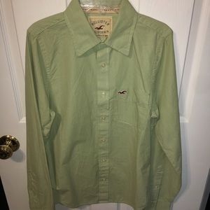 Vintage green button down